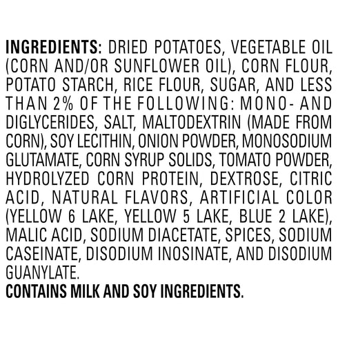 5.5 Oz Pack Lays Stax Potato Crisps Chips, Mesquite BBQ, Gluten Free, Canister
