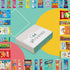 Package (50 Count) Gift A Snack - Easter Treats, Healthy Snack Box Care + Greeting Card Birthday Treats Gift Basket