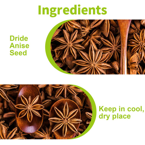 Kah's Journey Star Anise - Whole Star Anise Pods, 16oz, Chinese Spice for Cooking, Baking, or Brewing Tea