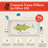 3, 125g Pack 3 Canned Tuna Fillets in Olive Oil by Jose Gourmet, Wild Caught Portuguese Tuna, Canned Fish in Olive Oil