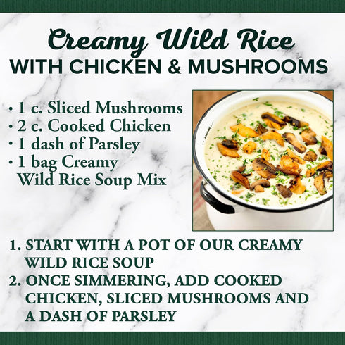9.6 Bear Creek Soup Mix, Creamy Wild Rice, Ounce