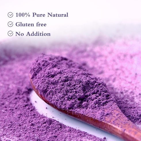 NutraBloom 8 Oz, Purple Sweet Potato Powder, Natural Food Coloring, Ube Powder, Rich Anthocyanin Superfood for Baking