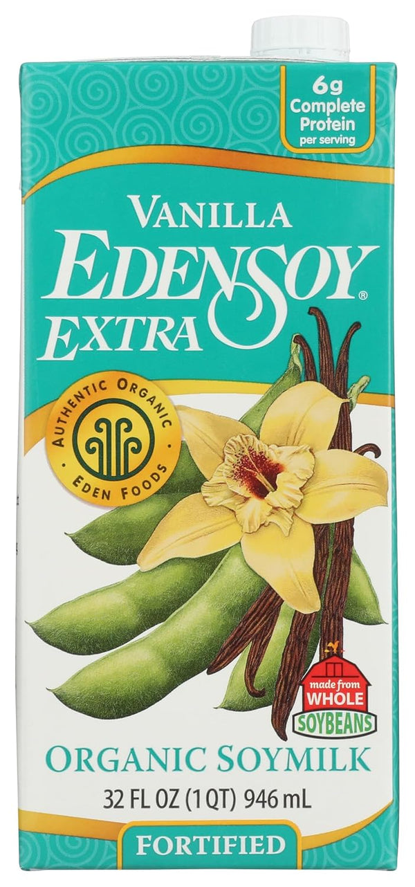 Eden Foods Organic Edensoy Extra Vanilla Soymilk, 32 oz