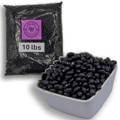 10 Lbs Dried Black Beans Bulk - Frijoles Negros Ideal for New