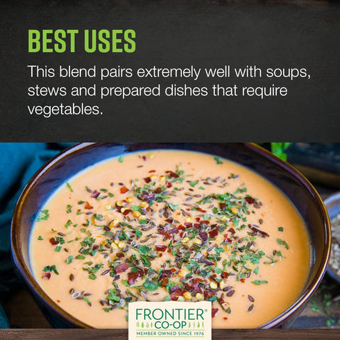 1lb Frontier Co-op Organic Vegetable Soup Blend - Low Sodium Soup Mix, Dehydrated Veggies and Parsley - Dried