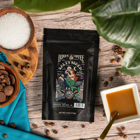 Pack, 4 oz Pack 5 Bones Coffee Company NEW Favorite Flavors Sample Assorted Flavored Coffee Low Acid Medium Roast