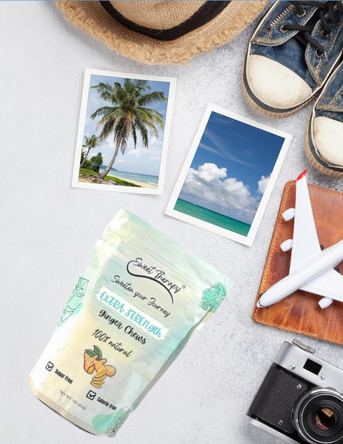 Sweet Therapy Extra strength Ginger Chews Sugar Free - Sugar free ginger candy - Sugar free Candy -Sugar free snacks