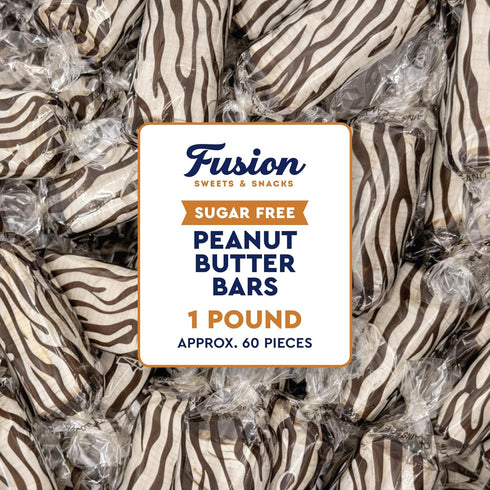 Sugar Free Peanut Butter Bars - 1 Pound Individually Wrapped - Bulk