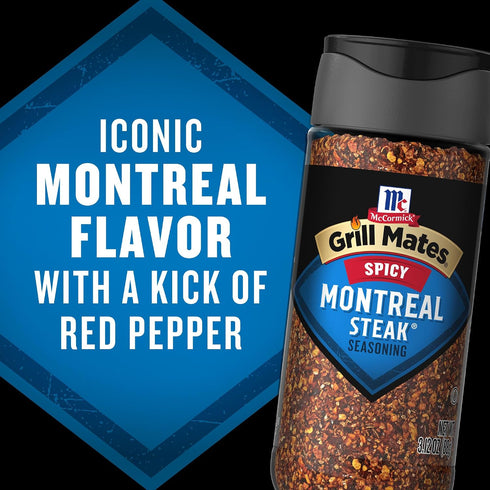 3.12 oz McCormick Grill Mates Spicy Montreal Steak Seasoning