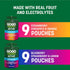 18-Count Pack GoGo squeeZ No Sugar Added Active Fruit Blend with Electrolytes| Variety | Blueberry Strawberry Lemon