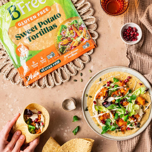 8.89 OZ 6 (Pack 3) BFree Gluten Free Sweet Potato Tortilla Wraps, - Tortillas