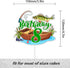 LIANGSS 8th (8th) Adorable Fishing Boat Birthday Cake Topper Boys Girls Bass Fish Decorations, Little Angler Party