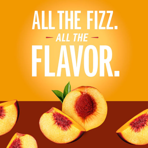 8.4 OZ, 24 IZZE Sparkling Juice Beverage Blend, Peach, No Sugar Added, FL Cans