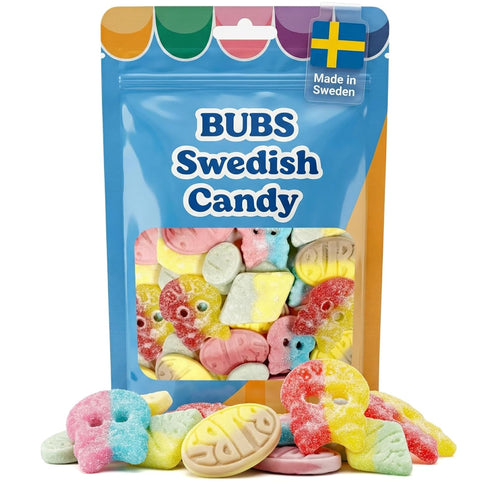 Bubs Swedish Candy Mix - Big Ovals, Skulls, and More - Sweet