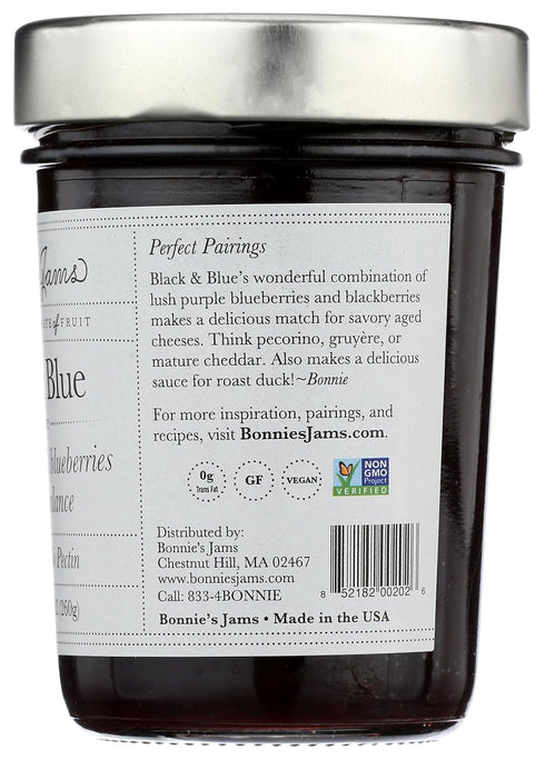 8.75 Bonnie's Jams Black and Blue, Ounce