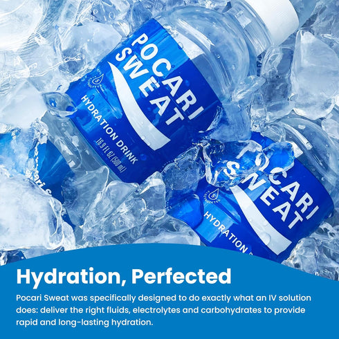 500 ml, 12 Pack Pocari Sweat PET Bottles - The Water and Electrolytes that Your Body Needs, Japans Favorite Hydration