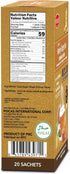 Pocas 2-Pack 20 Packets Honey Ginger Instant Tea Powder with Ginger Extract and Real Sweetener, Caffeine-Free Tea, per