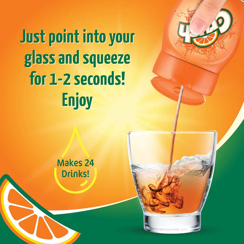(4 96 Crush, Orange, Liquid Water Enhancer New, Better Taste! Bottles, Makes Flavored Water Drinks) Sugar Free, Zero