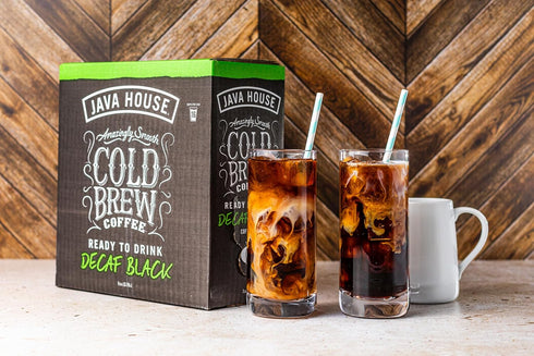 100% 1 (16 Java House Cold Brew Coffee on Tap Premium Arabica Decaf Smooth Decaf with Chocolate & Caramel Notes Gallon
