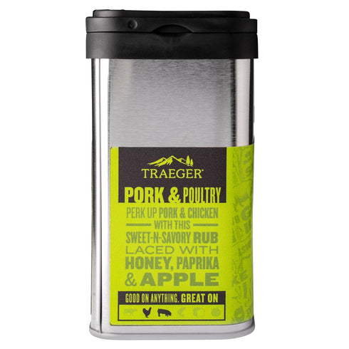 by Traeger SPC215 SPC171 Traeger Grills Burger Rub with Onion, Garlic & Cheese and Pork & Poultry Rub with Apple