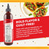 9.5 oz Humble House - Ancho & Morita Chiles Hot Sauce, Low in Calories and Sodium, Vegan Condiments for Chicken Wings