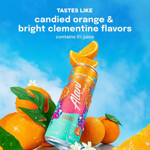 (Pack 12) Alani Nu Orange Kiss Sugar Free Energy Drink