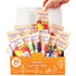30 Count Pack Fruit Leather Strips | Real Fruit Variety with Strawberry, Plum, Peach, Blackberry, Date & Cherry