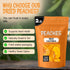 2 LB Packed Oh! Nuts Dried Peaches California - - Dried Fruit Slices - No Sugar Added - in New York Zip-Seal Bag