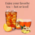 1 lb 200 The Republic of Tea Ginger Peach Black Full-Leaf Loose Tea Bag | Steeps Cups | Caffeinated