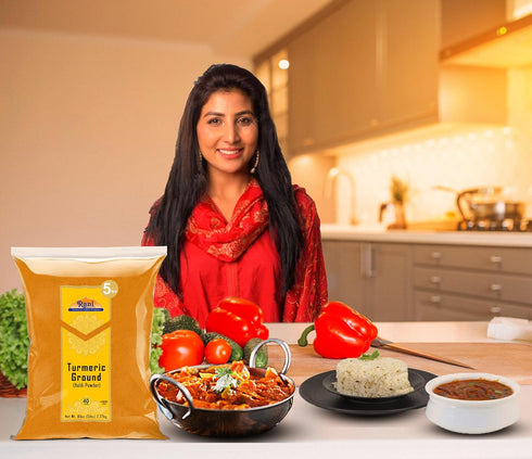 80oz (5lbs) 2.27kg 100% Rani Turmeric (Haldi) Root Powder Spice, (High Curcumin Content) Bulk ~ All Natural | Pure