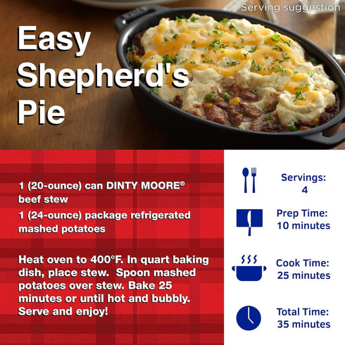 Dinty Moore 38 Oz Beef Stew With Potatoes & Carrots, Can