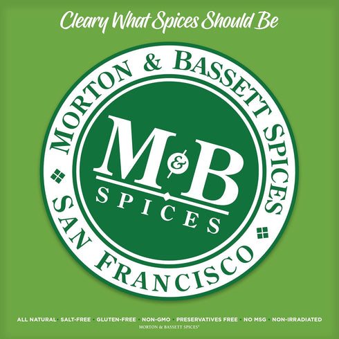 Bassett 2.4oz Morton & Ground Yellow Mustard, Salt-Free, Non-GMO, Tangy & Bold Seasoning for Pork, Veggie Roasts