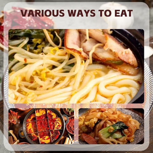 5 Pack (8.8oz Sweet Potato Glass Noodles - Each) - Wide Oriental Vermicelli, Vegan, Fat-Free, Gluten-Free for Hot Pot