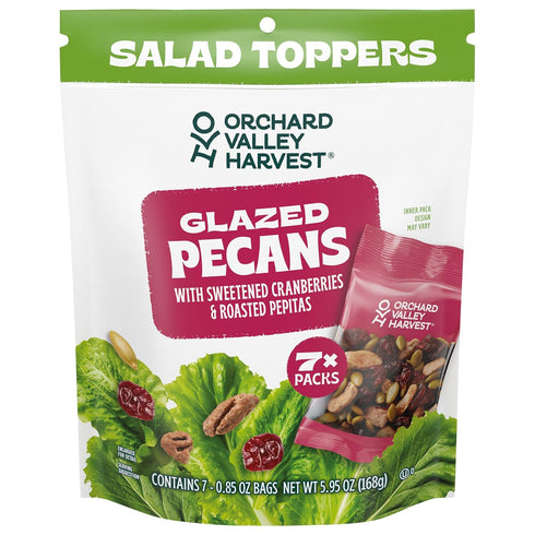 Orchard Valley Harvest Salad Toppers Glazed Pecans with Sweetened Cranberries & Roasted