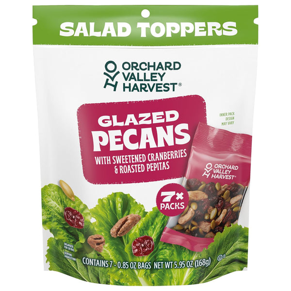 Orchard Valley Harvest Salad Toppers Glazed Pecans with Sweetened Cranberries & Roasted