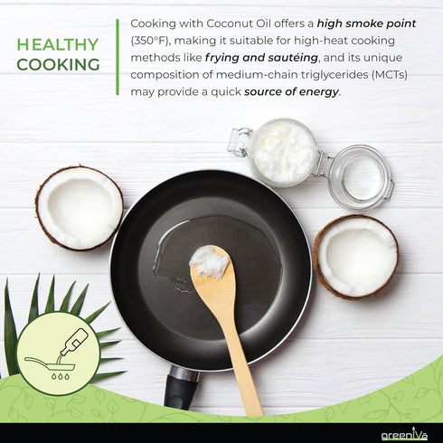 100% (16 GreenIVe - Pure Virgin Raw Coconut Oil - Organic - Pure - Virgin - Exclusively on Amazon Ounce)