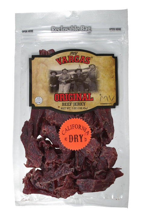 MV Vargas California Dry Beef Jerky - Original Flavor - Extra Dry Style Jerky