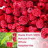 Nahasahr 2.1oz (60g) Freeze Dried Whole Raspberries - No Sugar Added, Pure Crunchy Whole Berries in Resealable Jar