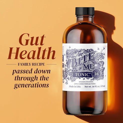 Apple Cider Vinegar Tonic with Manuka Honey - Bite Me Tonic