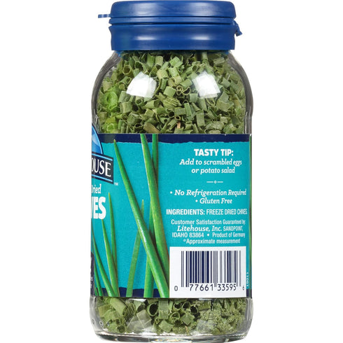 3-Pack, Litehouse Freeze Dried Herbs (Cilantro, Chives, Garlic) - Substitutes Fresh Cilantro, Chives, and Garlic