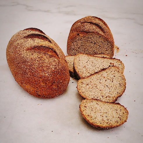 10 oz pack 4) Yez! Artisan Clean Keto Bread - Low-carb, Gluten-free, Wheat & Grain-free, Vegan, All Natural (small loaf