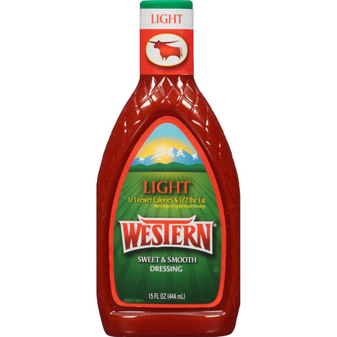 Wish-Bone Western Sweet and Smooth French Light Salad Dressing, 15 fl. oz.