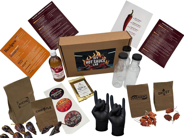 DIY Hot Sauce Lab DIY Hot Sauce Kit Lab - Craft 3 Unique Chili Pepper Sauce