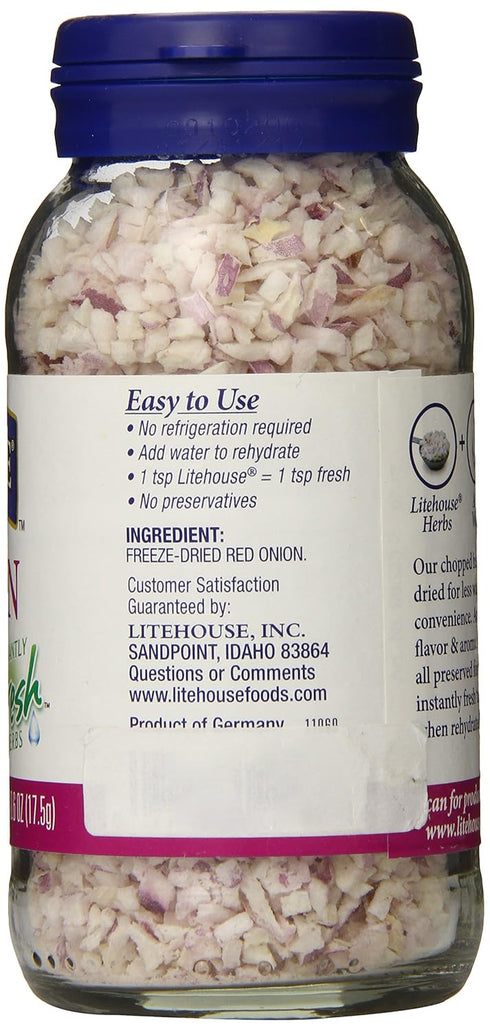0.60 (Pack 2) Litehouse Freeze Dried Red Onion, Ounce