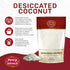 Spicy World Shredded Coconut Powder 2 Pound Bulk Bag (Desiccated Coconut) - Unsweetened & Finely Shredded Powdered - Great for Baking, Smoothies and More!