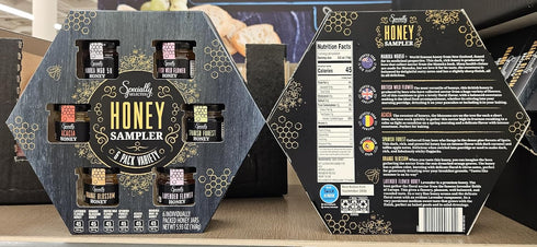 Generic 6 Pack 5.93oz 168g Specially Selected Honey Sampler Variety (Two Boxes)