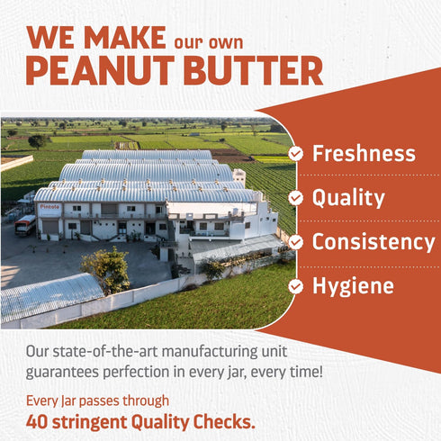 1kg) Pintola HIGH Protein Peanut Butter (ORGANIC JAGGERY) (Crunchy