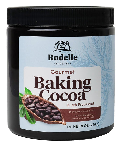 Rodelle Gourmet Baking Cocoa, 8 Oz
