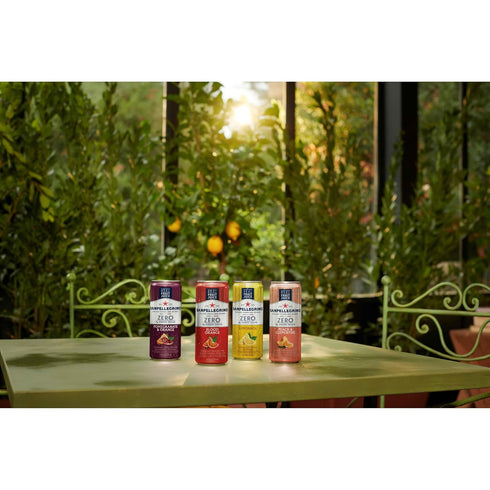 Sanpellegrino 24 Pack 11.15 Oz Zero Grams Added Sugar Pomegranate & Orange Italian Sparkling Drink, Of Fl Cans, Italian