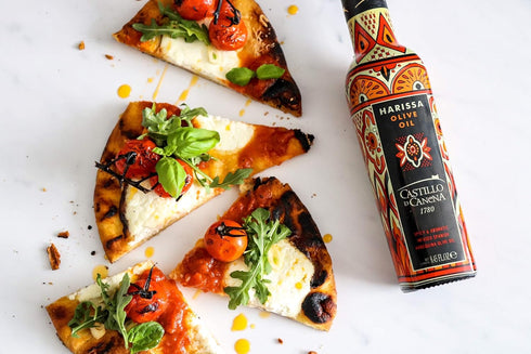 (250 ml) Castillo de Canena Harissa Spicy and Aromatic Infused Extra Virgin Olive Oil Spanish Arbequina Olives